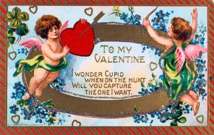 To My Valentine, American Valentine card, c1908