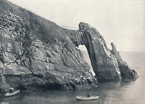 Torquay - The Natural Arch London Bridge, 1895 by Unbekannt