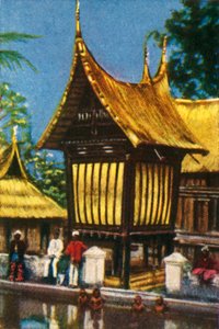Traditional Thatched Rice Barn, Padang, Sumatra