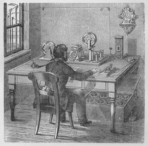 Transmitting a message, 1894 by Unbekannt