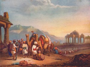 Travellers with Escort in the Ancient Province of Kattywar, 1908