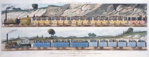 Travelling on the Liverpool and Manchester Railway by Unbekannt
