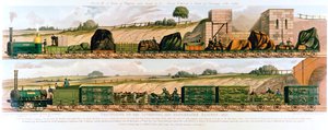 Travelling on the Liverpool and Manchester Railway, 1831