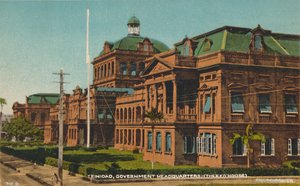 Trinidad, Government Headquarters. The Red House, early 20th century