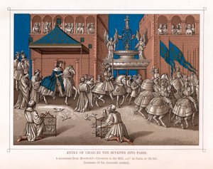 Triumphal entry of Charles VII, King of France, into Paris, c1435