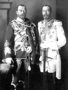 Tsar Nicholas II of Russia and George V of the United Kingdom, 1913