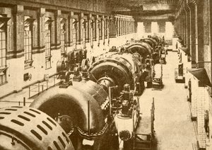 Turbo-Generators at Neasden Power House, Metropolitan Railway by Unbekannt