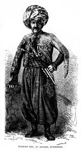 Turkish Bey, of Bitless, Kurdistan, 19th Century