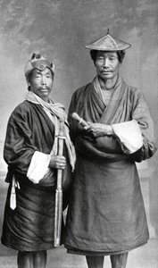 Two Sikkimese men, c1910 by Unbekannt