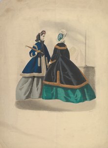 Two Women Wearing Coats by Unbekannt