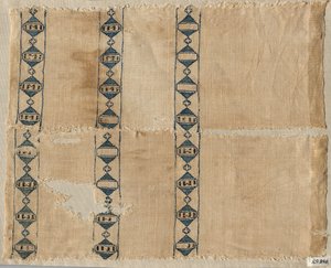 Two fragments of a scarf or headdress by Unbekannt