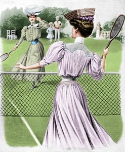 Two lawn tennis costumes for October, 1905 by Unbekannt