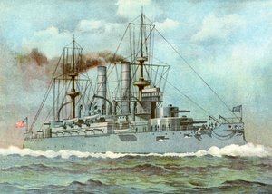 USS Kearsarge, American Battleship by Unbekannt