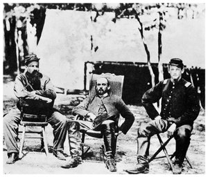Union officers before the fall of Petersburg, American Civil War
