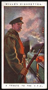 United Kingdom: One of a series of twenty-four cigarette cards published in 1917 by the Imperial Tobacco Company as a tribute to the war effort of the military and civilian forces