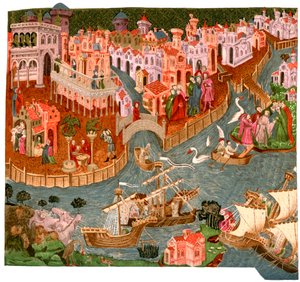 Venice in 1338 by Unbekannt