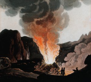 Vesuvius Erupting, Italy, c1815 by Unbekannt