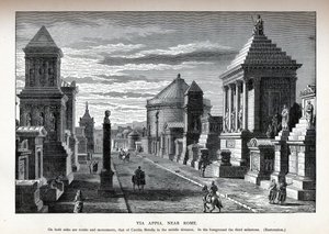 Via Appia Near Rome Reconstruction, 1882