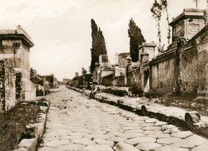 Via delle Tombe, Pompeii, Italy, c1900s by Unbekannt