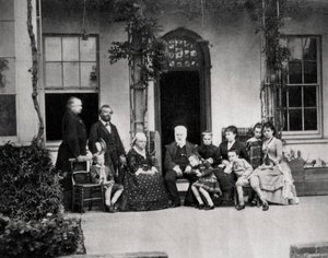 Victor Hugo, French novelist, in exile in Guernsey, 1866 by Unbekannt
