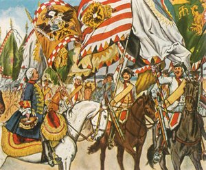 Victory Celebration at Hohenfriedberg, 4 June 1745 by Unbekannt