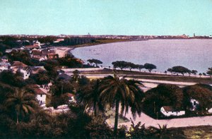 View from Malabar Hill, Bombay, India by Unbekannt
