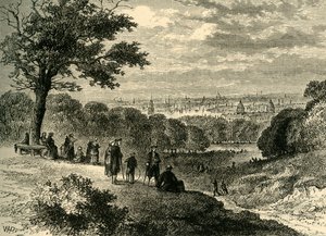 View from One-Tree Hill, Greenwich Park, in 1846, c1878 by Unbekannt