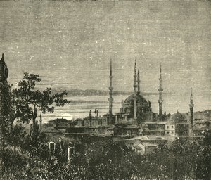 View in Adrianople - The Mosque of Selim II by Unbekannt