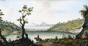 View of Lake Avernus by Unbekannt