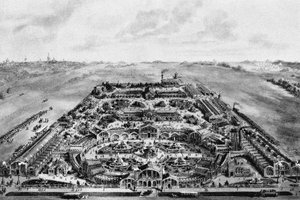 View of the All-Russian Exhibition of 1882, Khodynka, Moscow