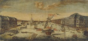 View of the Neva River Banks by Unbekannt