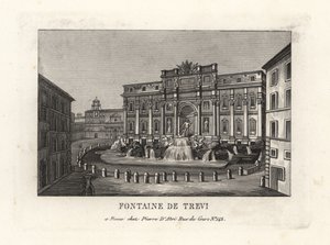View of the Trevi Fountain, Rome