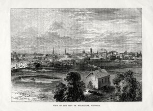 View of the City of Melbourne, Victoria, Australia, 1877 by Unbekannt