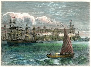View of the City of San Domingo from the Harbour, Dominican Republic by Unbekannt