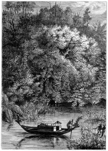 View on the Dodinga River, New Guinea by Unbekannt