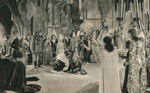 Villon John Barrymore threatened with death by Louis XI by Unbekannt