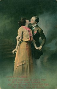 Vintage romantic postcard by Unbekannt