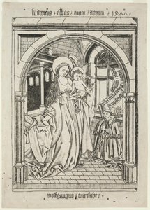 Virgin and Child, Abbot Ludwig Kneeling by Unbekannt