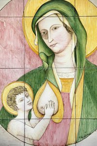 Virgin and Child Mosaic by Unbekannt