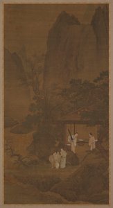 Visitor to a Mountain Retreat, Ming Dynasty, 16th Century by Unbekannt