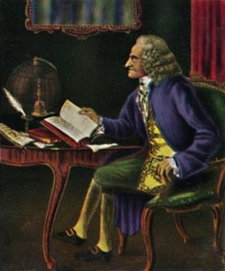 Voltaire 1694-1778 - Painting by Carmontel by Unbekannt