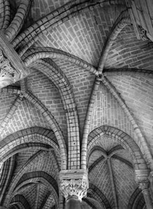 Vouches of the ambulatory. Internal view of Saint Denis Basilica
