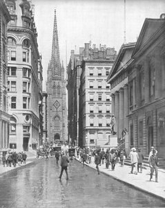 Wall Street, New York, USA by Unbekannt