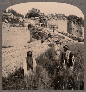 Walls of Augustus, Samaria, c1900 by Unbekannt