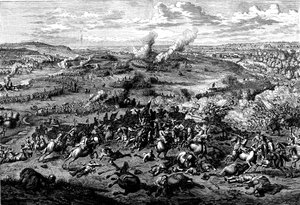 War of the Spanish Succession: Battle of Blenheim, Bavaria, 3 August 1704 by Unbekannt
