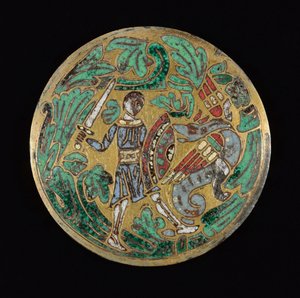 Warrior Fighting a Dragon, c. 1170-1180