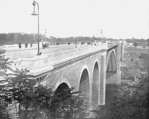 Washington Bridge, Harlem River, New York, USA, c1900 by Unbekannt