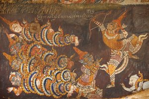 Wat Bo: Mural Painting of the Ramayana, Siem Reap, Cambodia