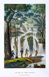 Waterfall of Port Praslin, New Ireland by Unbekannt