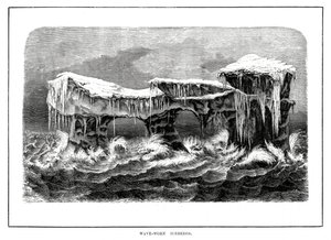 Wave-Worn Icebergs, 1877 by Unbekannt
